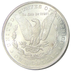 Монета 1 доллар 1880 года S США «Доллар Моргана» (реверс)