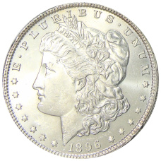 Монета 1 доллар 1896 года США «Доллар Моргана» (аверс)