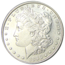 Монета 1 доллар 1896 года США «Доллар Моргана» (аверс)