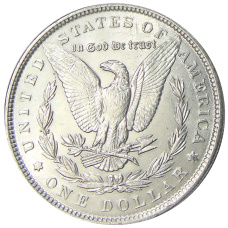 Монета 1 доллар 1889 года США «Доллар Моргана» (реверс)