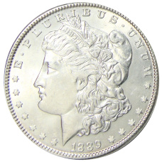 Монета 1 доллар 1889 года США «Доллар Моргана» (аверс)