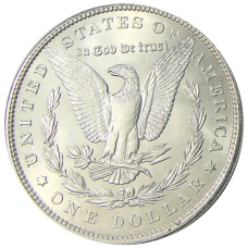 Монета 1 доллар 1889 года США «Доллар Моргана» (реверс)