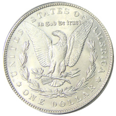 Монета 1 доллар 1889 года США «Доллар Моргана» (реверс)