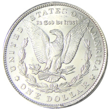 Монета 1 доллар 1889 года США «Доллар Моргана» (реверс)