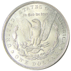 Монета 1 доллар 1889 года США «Доллар Моргана» (реверс)