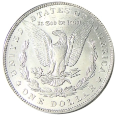 Монета 1 доллар 1889 года США «Доллар Моргана» (реверс)