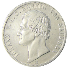 Монета 1 талер 1869 года В Германские государства — Саксония (реверс)