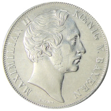 Монета 2 гульдена 1855 года Германские государства — Бавария (реверс)