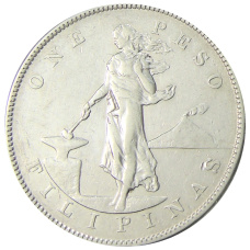 Монета 1 песо 1904 года Филиппины (Администрация США) (аверс)