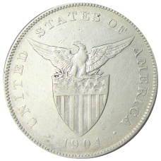 Монета 1 песо 1904 года Филиппины (Администрация США) (реверс)