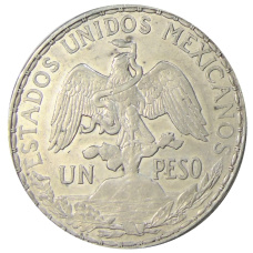 Монета 1 песо 1911 года Мексика (реверс)