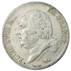Монета 5 франков 1821 года А Франция (аверс)
