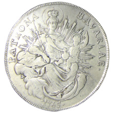 Монета 1 талер 1765 года Германские государства — Бавария (аверс)
