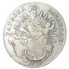 Монета 1 талер 1771 года Германские государства — Бавария (аверс)