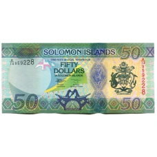 Банкнота 50 долларов 2023 года Соломоновы Острова (аверс)