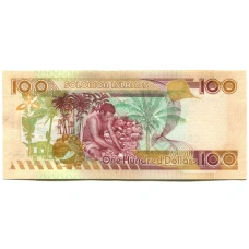 Банкнота 100 долларов 2006 года Соломоновы Острова (реверс)