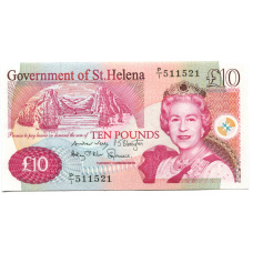 Банкнота 10 фунтов 2012 года Остров Святой Елены