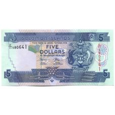 Банкнота 5 долларов 2018 года Соломоновы Острова