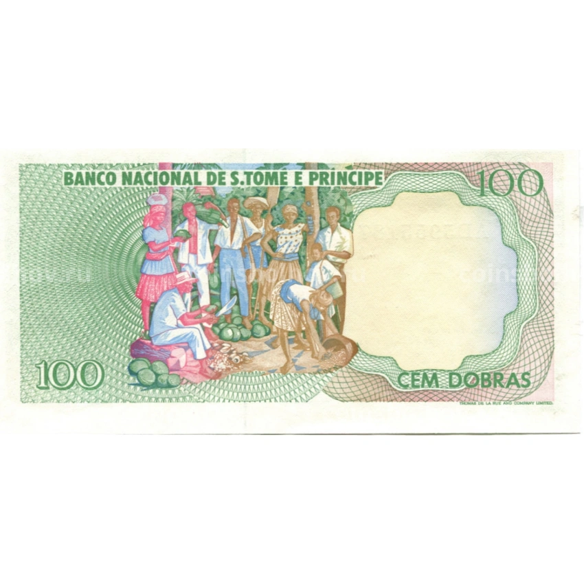 Банкнота 100 добр 1989 года Сан-Томе и Принсипи (вид 2)