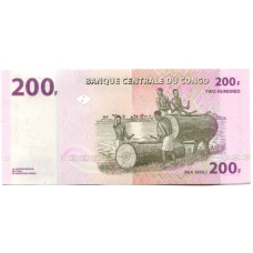 Банкнота 200 франков 2022 года Конго (аверс)