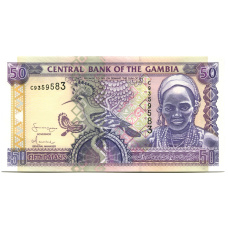 Банкнота 50 даласи 2005 года Гамбия
