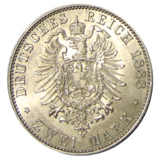 Монета 2 марки 1888 года A Германия (Пруссия) (реверс)