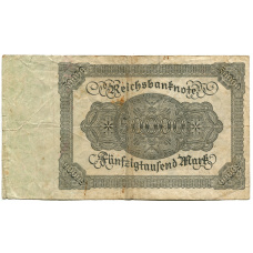 Банкнота 50000 марок 1922 года Германия (вид 2)