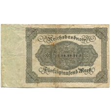 Банкнота 50000 марок 1922 года Германия (вид 2)