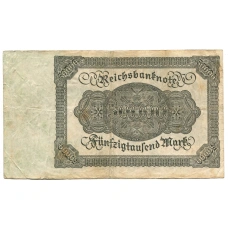 Банкнота 50000 марок 1922 года Германия (вид 2)