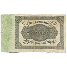 Банкнота 50000 марок 1922 года Германия (вид 2)
