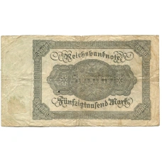Банкнота 50000 марок 1922 года Германия (вид 2)