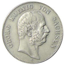 Монета 2 марки 1904 года Е Германия (Саксония) (аверс)