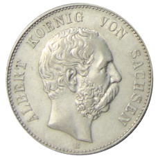 Монета 2 марки 1900 года Е Германия (Саксония) (аверс)