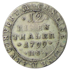 Монета 1/12 талера 1799 года Германские государства — Ангальт-Бернбург (реверс)