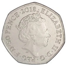 Монета 50 пенсов 2018 года Великобритания « 100 лет представлению Закона о народе» (реверс)