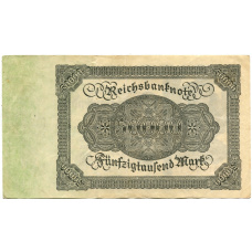 Банкнота 50000 марок 1922 года Германия (вид 2)