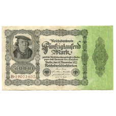 Банкнота 50000 марок 1922 года Германия