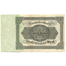 Банкнота 50000 марок 1922 года Германия (вид 2)