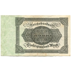 Банкнота 50000 марок 1922 года Германия (вид 2)