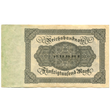 Банкнота 50000 марок 1922 года Германия (вид 2)
