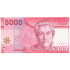 Банкнота 5000 песо 2014 года Чили