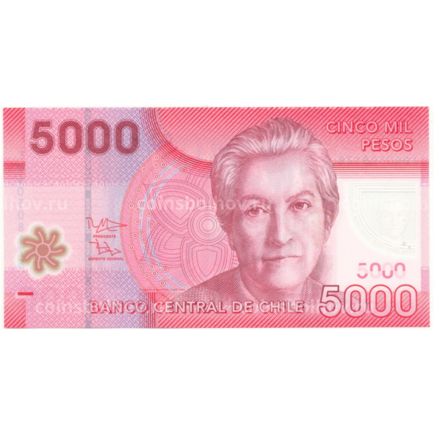 Банкнота 5000 песо 2014 года Чили