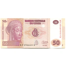 Банкнота 50 франков 2022 года Конго (аверс)
