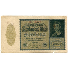Банкнота 10000 марок 1922 года Германия