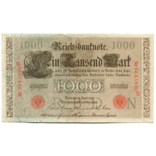 Банкнота 1000 марок 1910 года Германия
