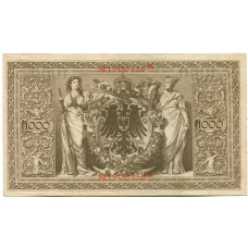 Банкнота 1000 марок 1910 года Германия (вид 2)