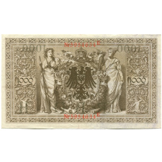 Банкнота 1000 марок 1910 года Германия (вид 2)