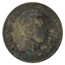 Монета 1 сентимо 1906 года Испания (аверс)