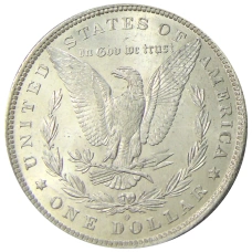 Монета 1 доллар 1883 года O США «Доллар Моргана» (реверс)