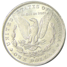 Монета 1 доллар 1883 года O США «Доллар Моргана» (реверс)